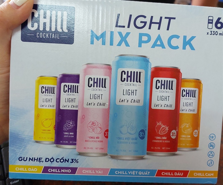 Cocktail chill Mix vị 330ml Cocktail chill Mix vị 330ml