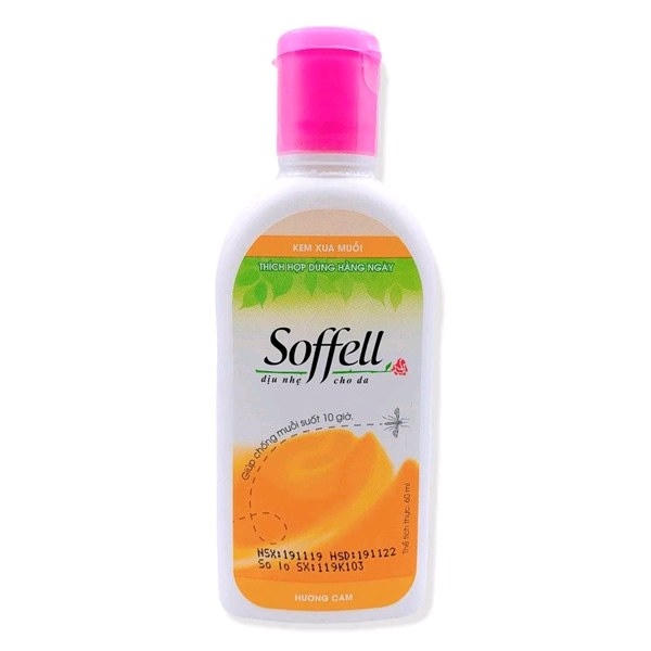 Kem chống muỗi Soffell Hương cam 60ml