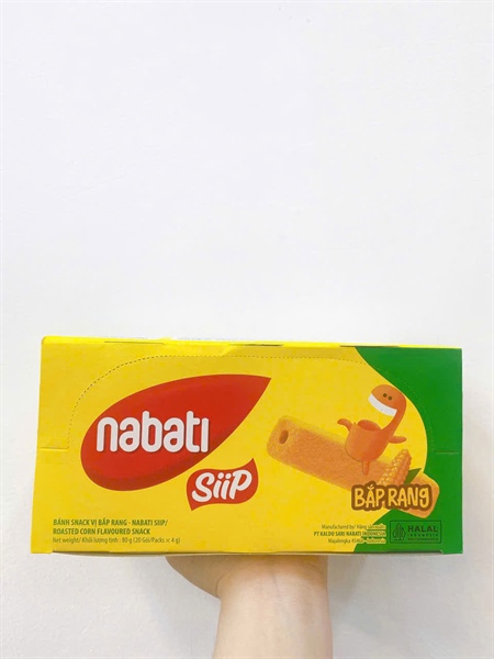 Nabati siip bánh snack vị bắp rang 20goi*4g