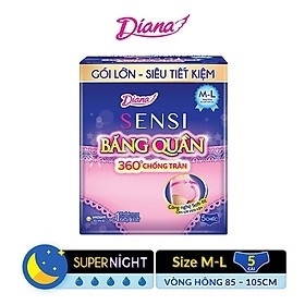 Bang ve sinh Diana Sensi Dang quan size m-l goi 5 mieng