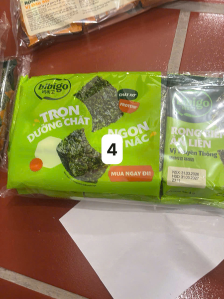 Bibigo - Rong biển ăn liền vị truyền thống (3x4G)