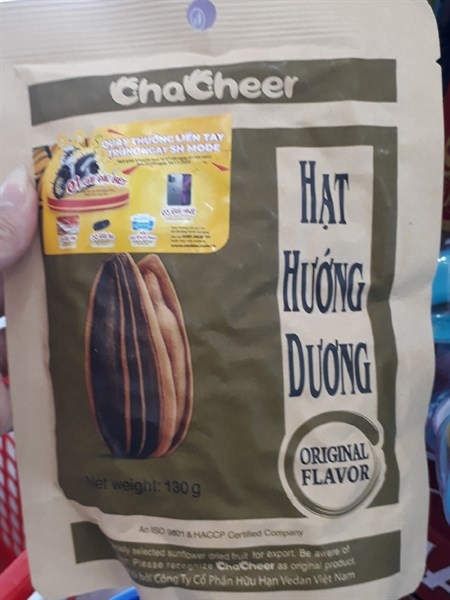 Chacheer - Hạt hướng dương 130g nguyên vị
