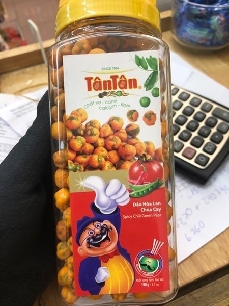 Đậu hòa lan chua cay Tân Tân 190g