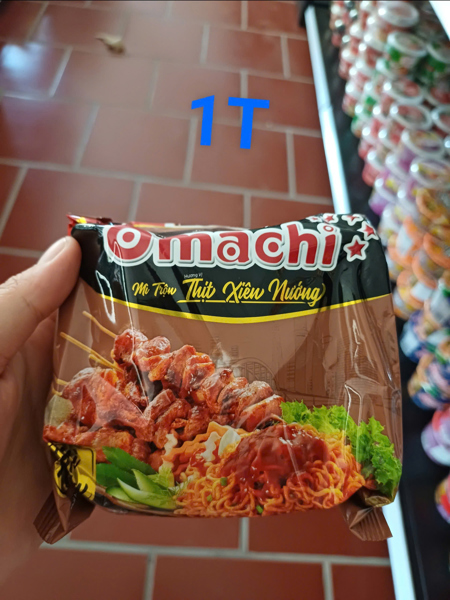 Omachi - Mì gói vị thịt xiên nướng