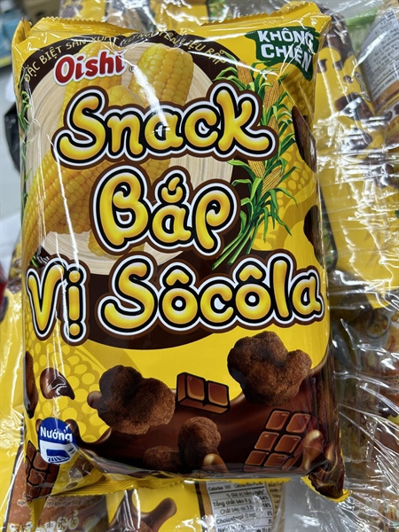 Oishi bắp vị socola 68g