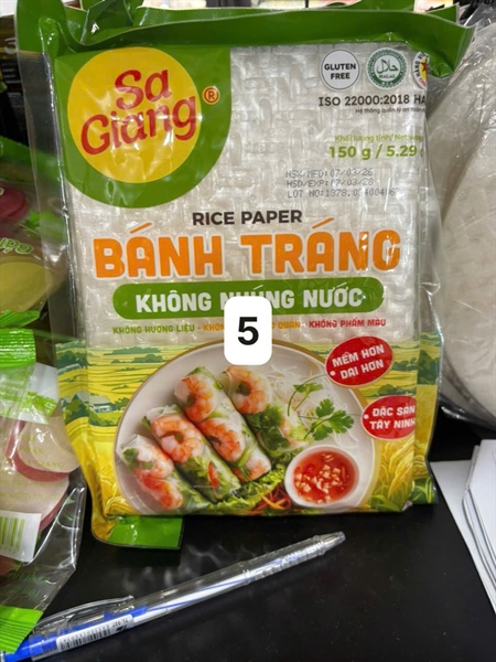 Bánh tráng không nhúng nước Sa Giang