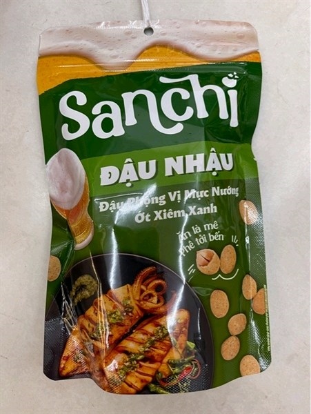 Đậu phộng nhậu sanchi vị mực nướng ớt xiêm xanh 55g