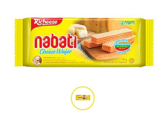 Nabati bánh Xốp vị phô mai 120g cheese Wafers