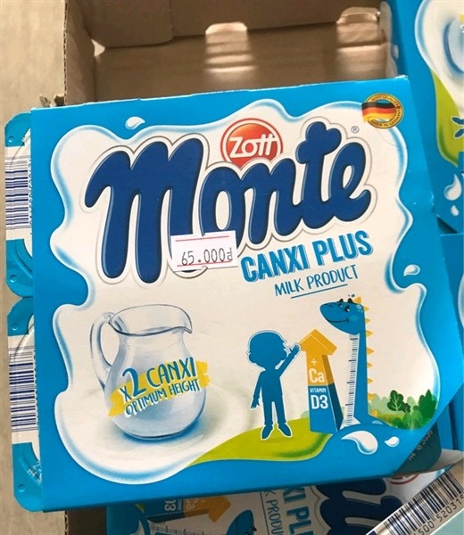 Váng sữa Monte Classic canxi