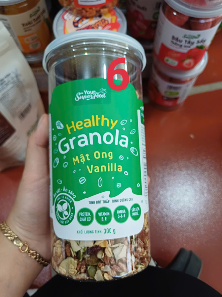 Healthy Granola mật ong vanilla 300g