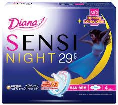 Băng vệ sinh Diana Sensi Cool Fresh night 29CM 4M