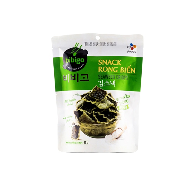 Bibigo - Snack rong biển vị truyền thống 25g