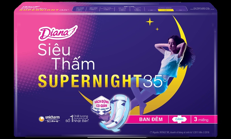 Băng vệ sinh Diana đêm có cánh