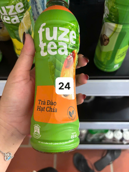 Trà đào và hạt chia FuzeTea+