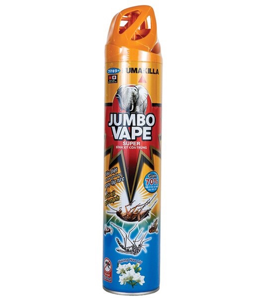 Bình xịt côn trùng Jumbo Vape Hương hoa lài 600ml