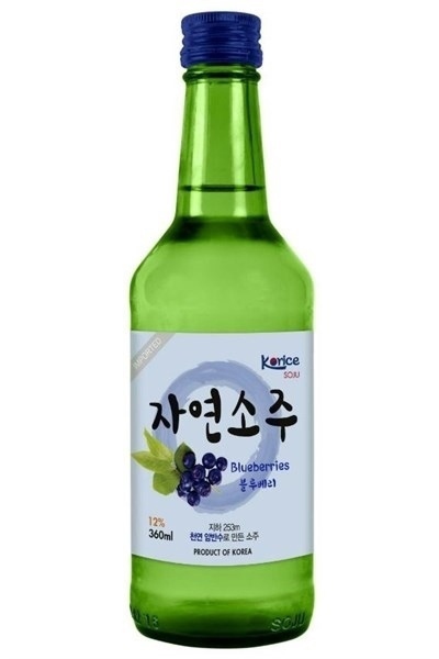 Rượu Soju Korice Hàn Quốc Vị Việt quất 360ml