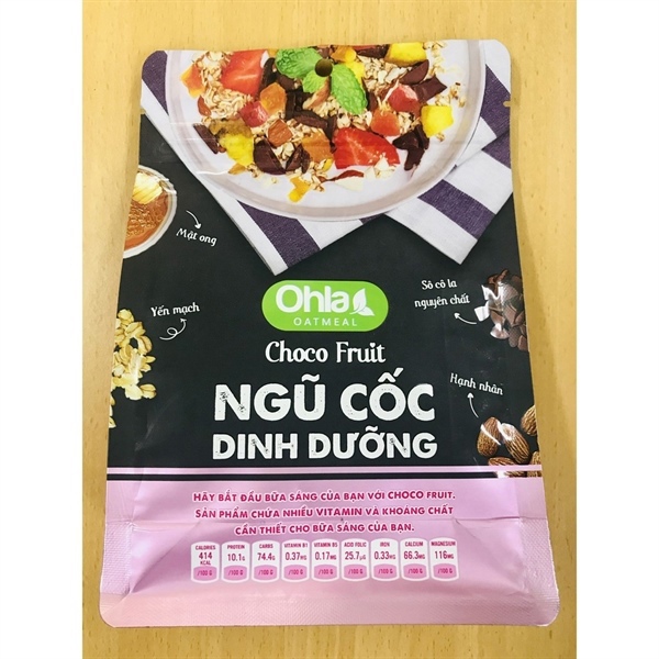 Ngũ cốc dinh dưỡng Choco fruit 180g