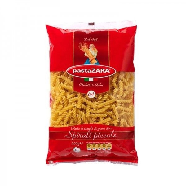 Nui ý xoắn 64 pasta Zara gói 500g
