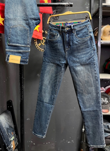 Jean Dài- QCCC Y7508 Xanh đậm was chữ màu