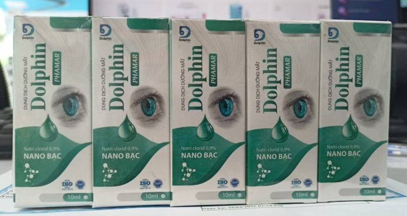 DD Dưỡng Mắt Nano Bạc Nacl 0.9% Dolphin (Lốc 10 lọ*10ml)