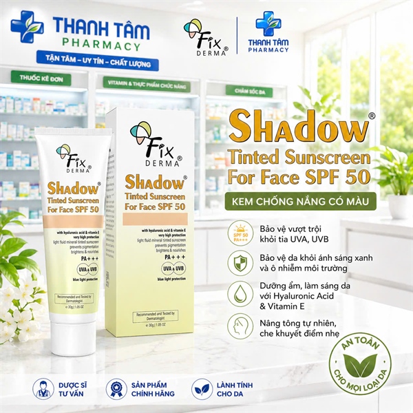 KCN Shadow Tinted Sunscreen For Face SPF 50