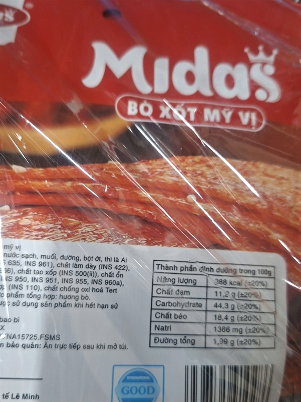 Bim MIDAS rong biển cuộn 50g