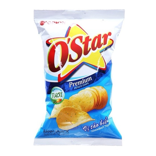 Bánh snack khoai Tây tươi vị tảo biển Ostar gói 90g