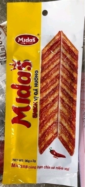 Bim bim snack vị cá nướng MIDAS 36g*30g