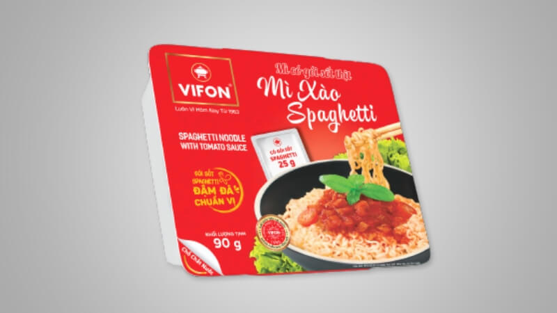 Vifon - Mì xào spaghetti khay 90g
