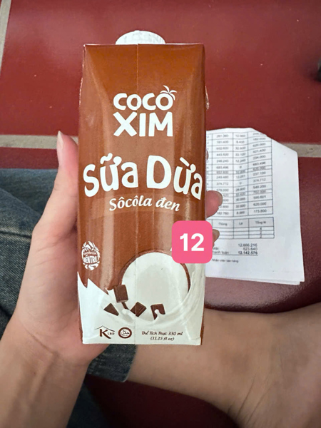 Sữa dừa sô-cô-la đen Cocoxim
