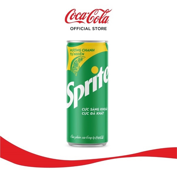 Nước ngọt Sprite Hương chanh lon 320ml