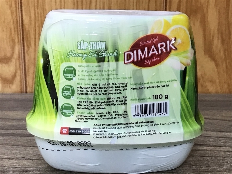 Sáp thơm DIMARK Hương sả chanh 180g