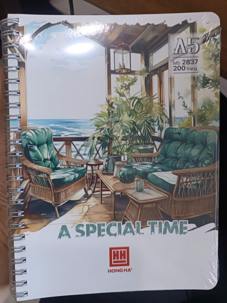 Hong Ha - Sổ lò xo A5 (200pcs)