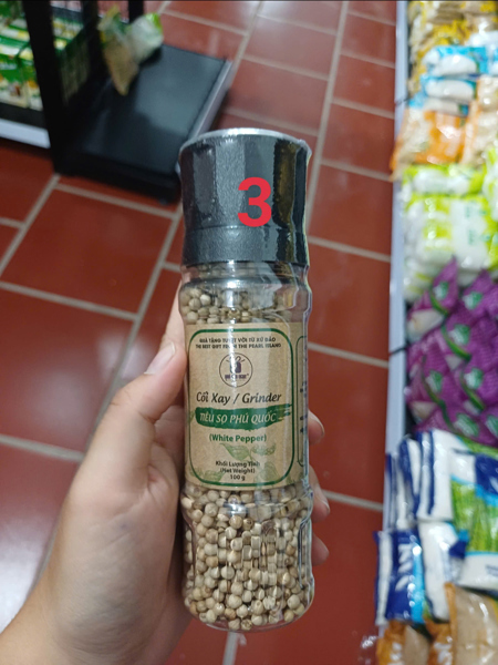 Cối xay tiêu sọ Phú Quốc 100g