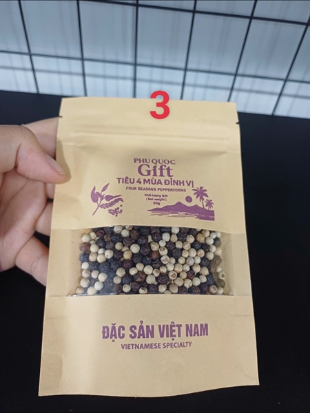 Tiêu 4 mùa pq túi giấy zip Mix 50g