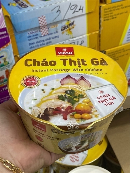 Vifon - Cháo thịt gà tô 70g