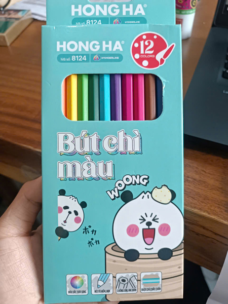 Hong Ha - Hộp bút chì màu Woong (12pcs)