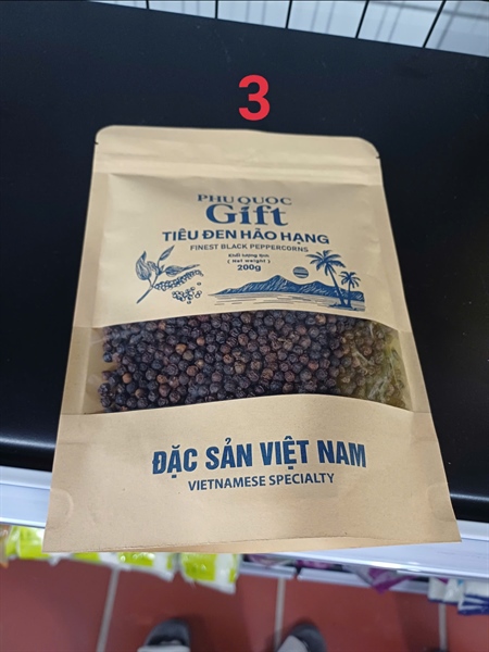 Tiêu đen Phú Quốc túi zip 200g