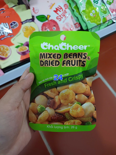 Chacheer - Đậu và trái cây khô tổng hợp 26g