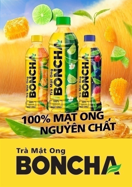Boncha - Trà mật ong 450ml vị chanh