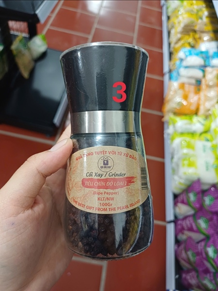Cối xay tiêu chín đỏ loại 1 100g