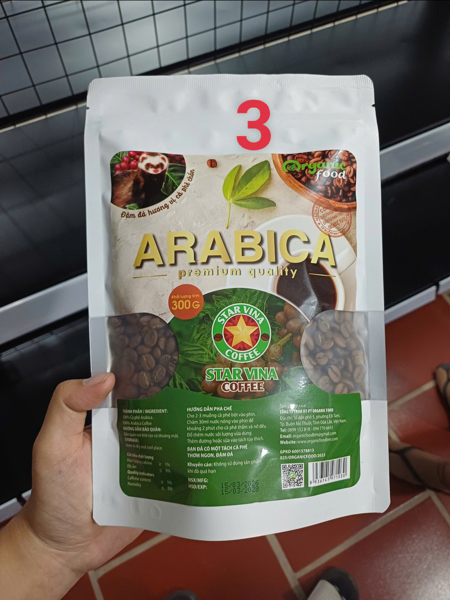 Cf roasted & ground coffee beans Arabica starvina 300g T10