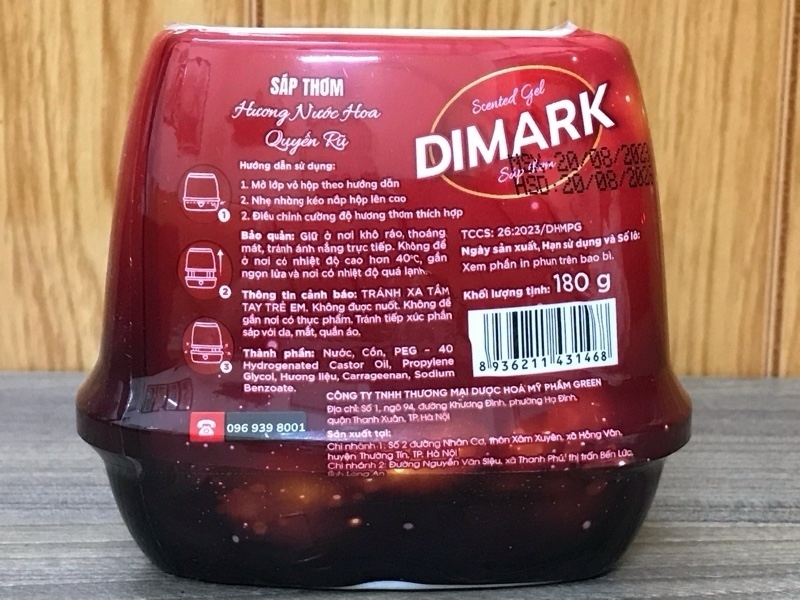 Sáp thơm DIMARK Hương nước hoa 180g
