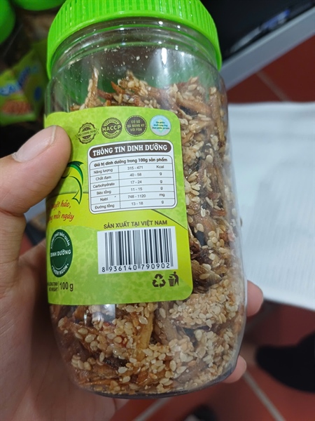 Cá cơm tẩm mè 100g