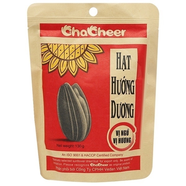 Chacheer - Hạt hướng dương 130g vị Ngũ vị hương