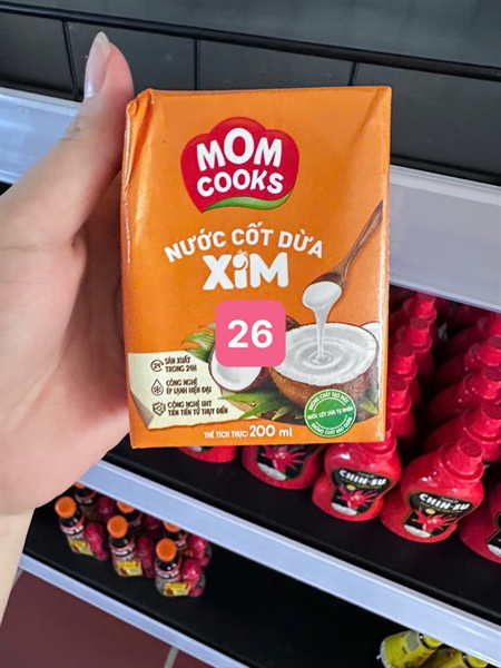 Nước cốt dừa mom Cook 200ml hộp giấy