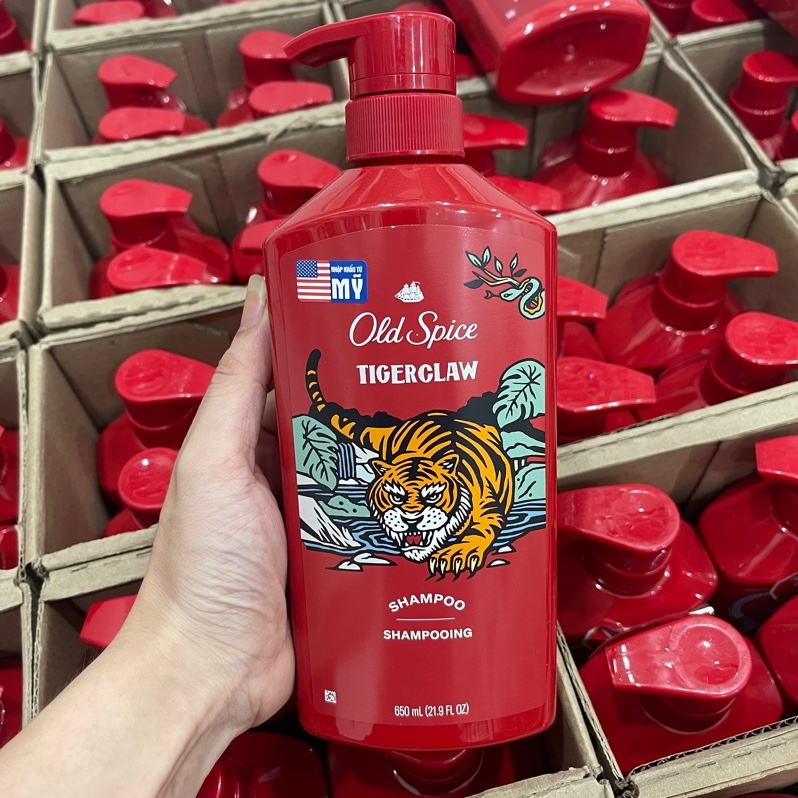 Hàng Công Ty] OLD SPICE Gội Xả Nước Hoa 650ml - Tigerclaw tại Le