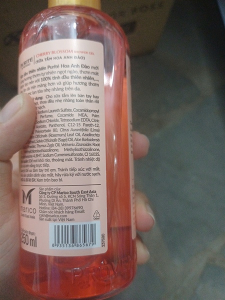 Sữa tắm purite hoa anh đào 250ml