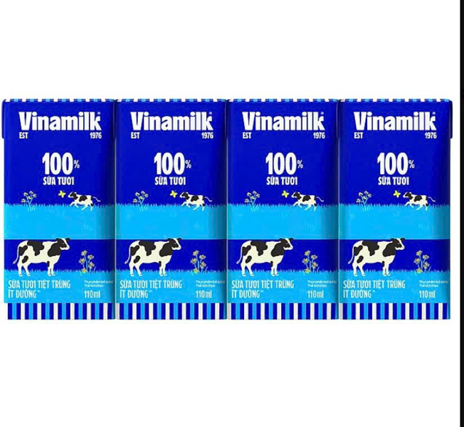 Sữa Vinamilk ít đường 110ml