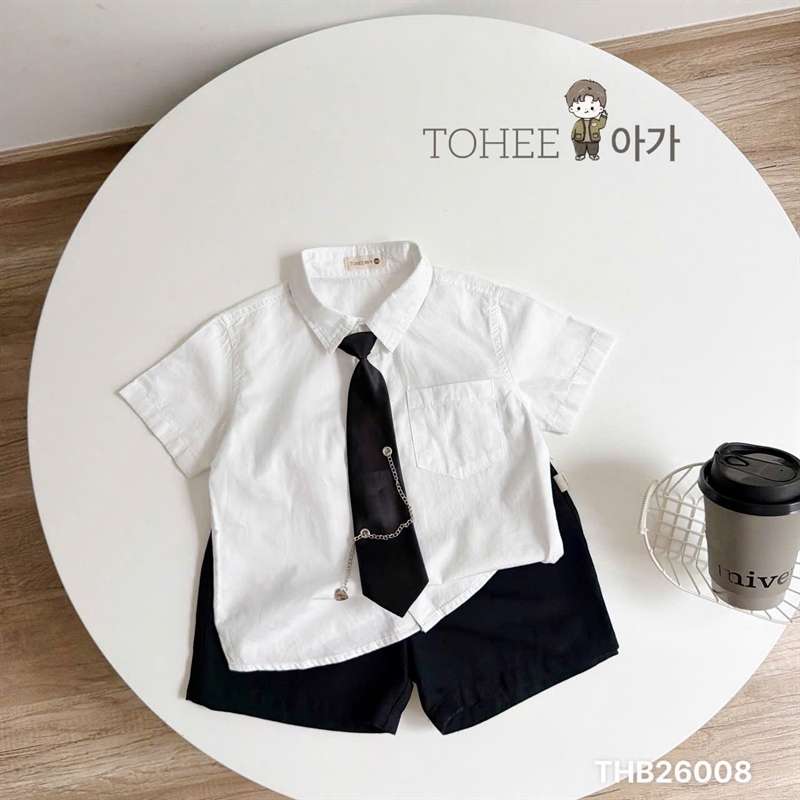 Bộ sơ mi bé trai